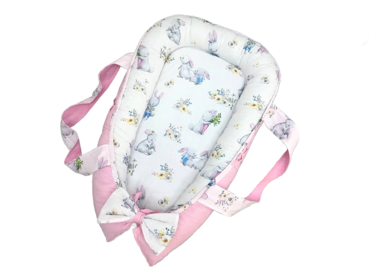 Кокон класичний "Кролики з морквинками"