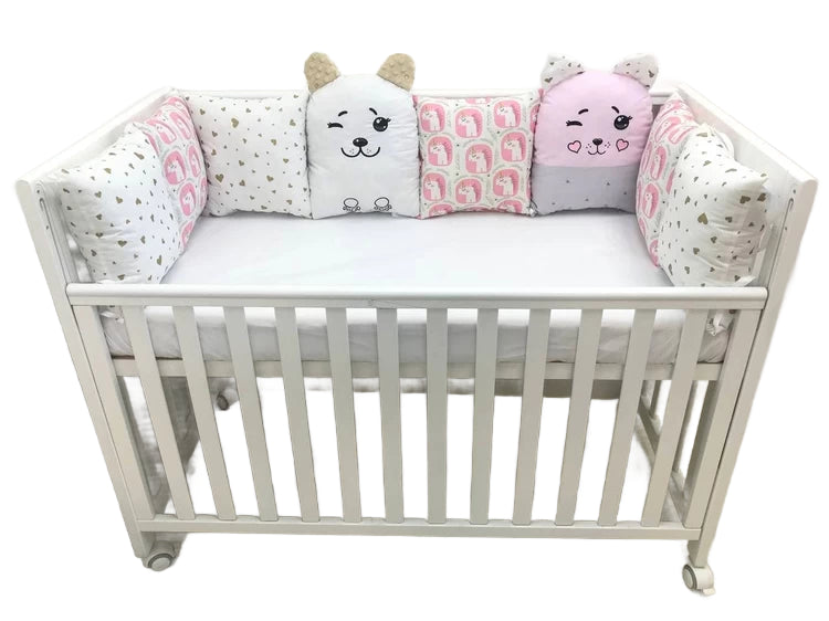 

Бортики набори - Комплект м'яких та безпечних бортиків для дитячого ліжечка, що забезпечує захист та комфорт немовляті