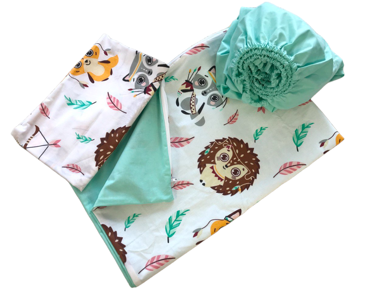 Дитяча постіль "Звірі індійці" MoonTime™ (2209)