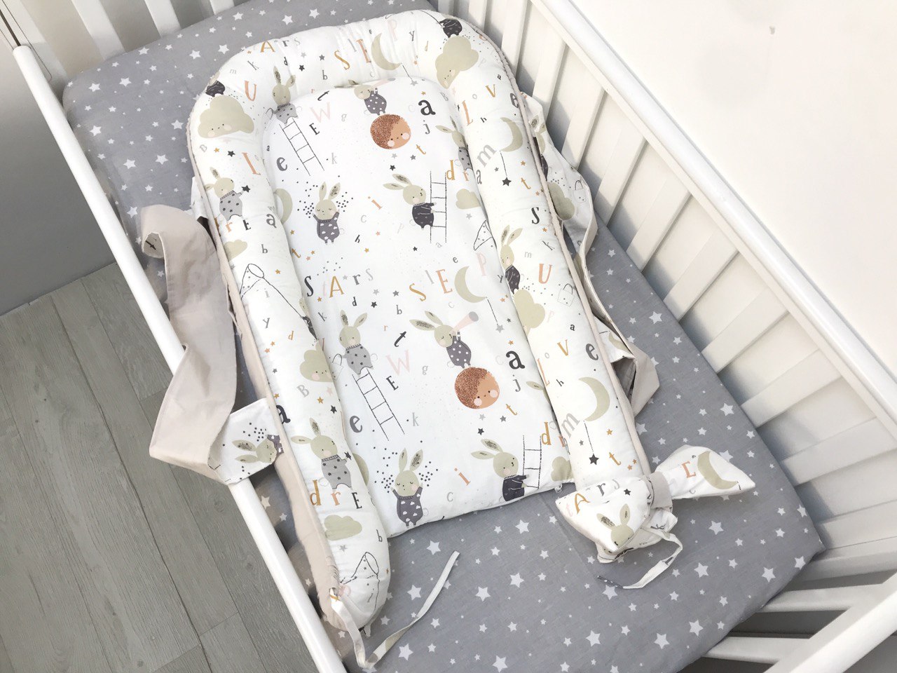 Кокон класичний "Зайчики в космосі"