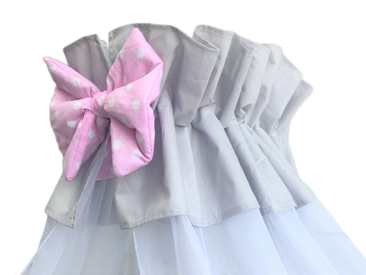 Прозорі шифонові балдахіни для розкішного декору спальні