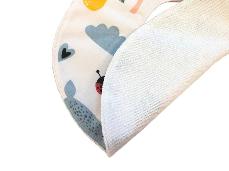 Яскраві дитячі непромокаючі слюнявчики для годування та захисту одягу