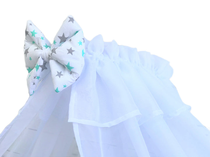 Прозорі шифонові балдахіни для розкішного декору спальні