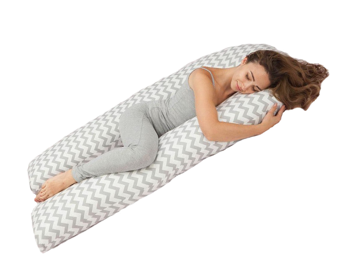 Подушка для вагітних  "Зигзаг сірий"