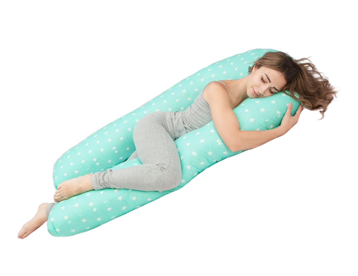 Подушка для вагітних  "Зірки на м*ятному"