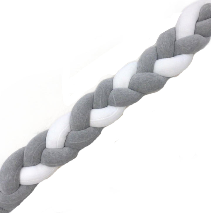 Бортик косичка из мягкого материала для безопасного и стильного оформления детской кроватки