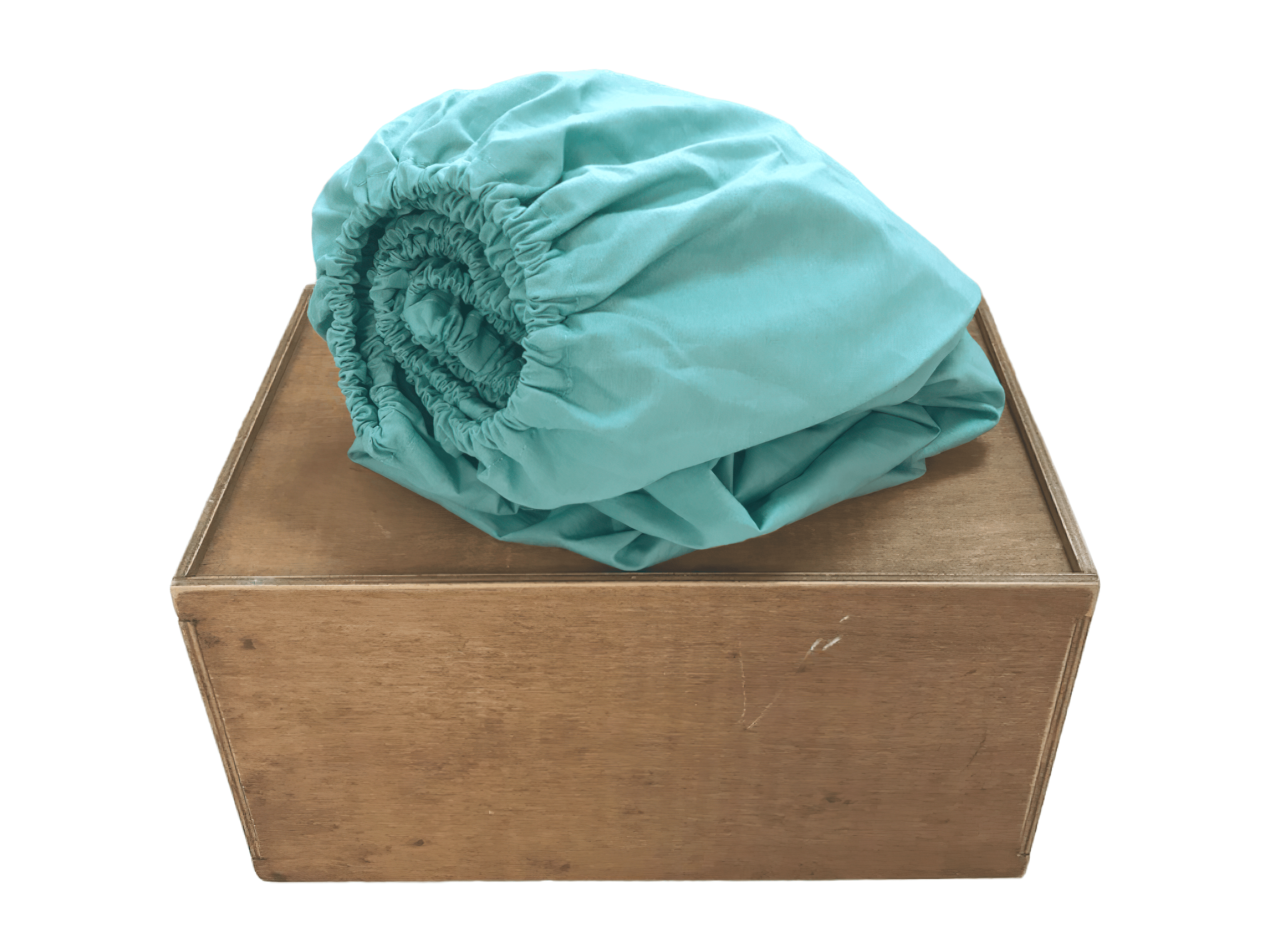 Дитячий бавовняний наматрацник "Шалфейний однотон"