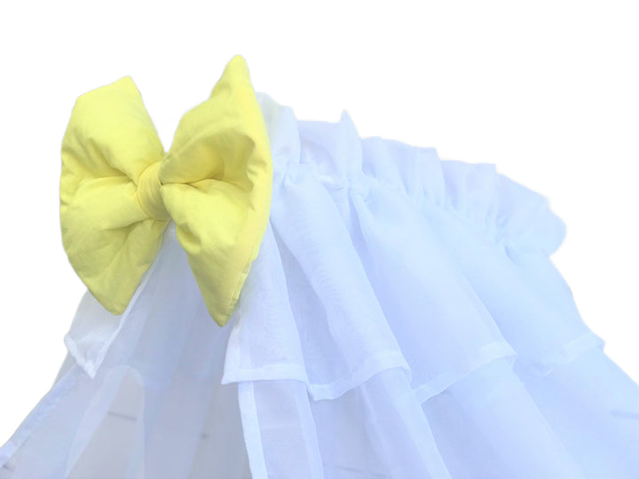 Прозорі шифонові балдахіни для розкішного декору спальні