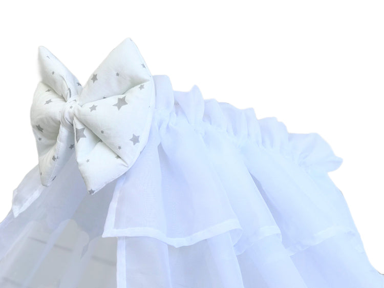 Прозорі шифонові балдахіни для розкішного декору спальні