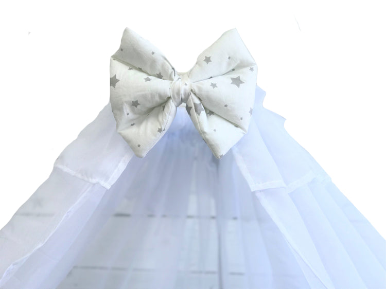 Прозорі шифонові балдахіни для розкішного декору спальні