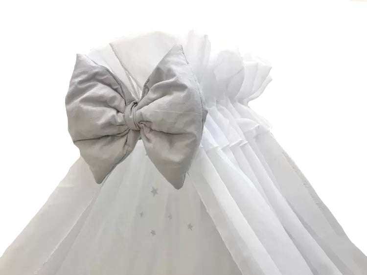 Прозорі шифонові балдахіни для розкішного декору спальні