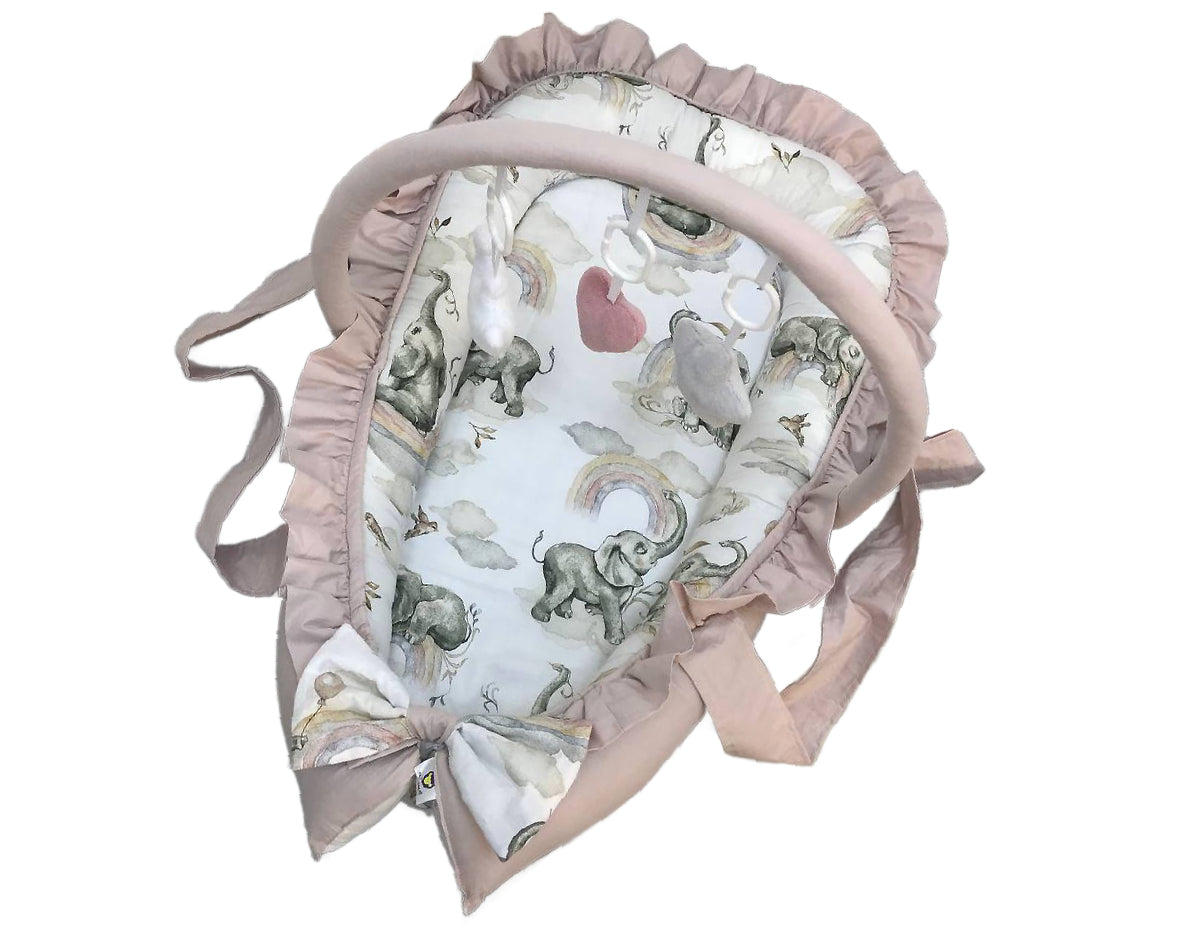 Кокон-мобіль "Слоники пудрові"