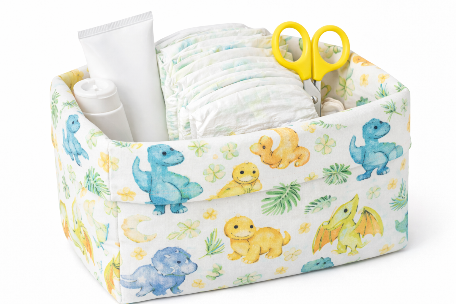 Кошик на пеленальний стіл "Динозаври"