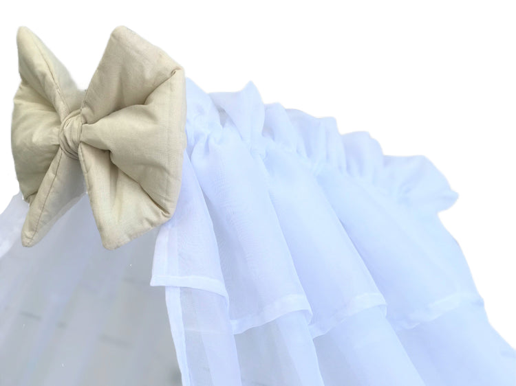 Прозорі шифонові балдахіни для розкішного декору спальні