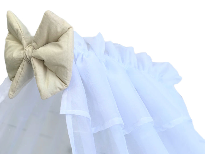 Прозорі шифонові балдахіни для розкішного декору спальні