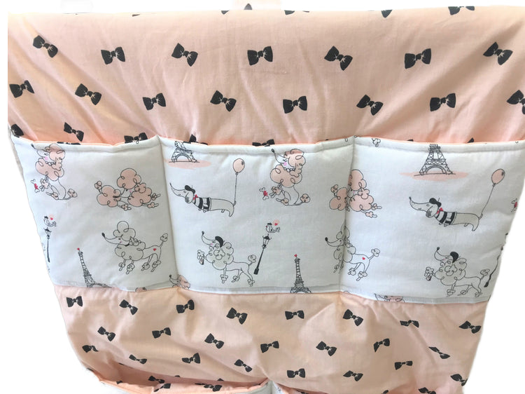 Органайзери на ліжечко — зручні та практичні рішення для зберігання дитячих речей біля спального місця малюка.