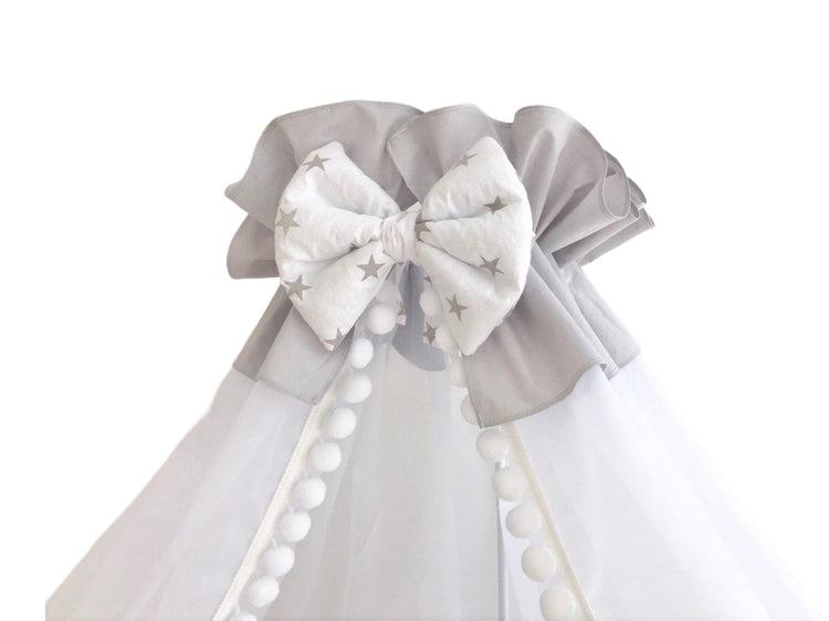 Прозорі шифонові балдахіни для розкішного декору спальні