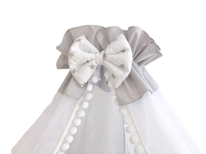 Прозорі шифонові балдахіни для розкішного декору спальні