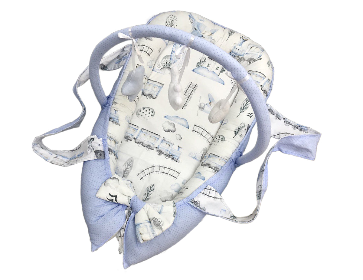 Кокон-мобіль "Поїзди та хмаринки"