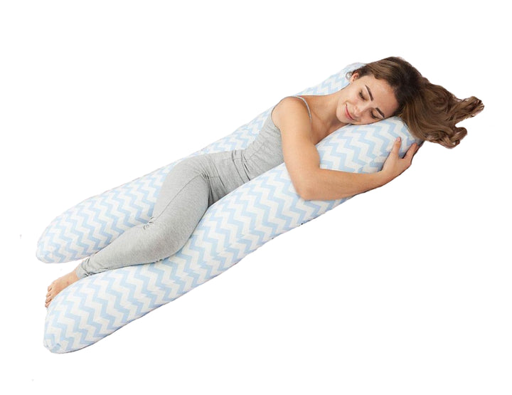 Подушка для вагітних "Зигзаг голубий"