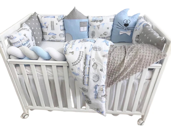 Дитячий набір в ліжечко в ліжечко "Транспорт"