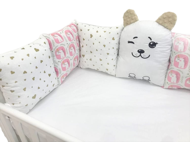 Бортики набори - Комплект м'яких та безпечних бортиків для дитячого ліжечка, що забезпечує захист та комфорт немовляті