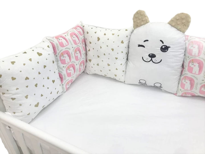 Бортики набори - Комплект м'яких та безпечних бортиків для дитячого ліжечка, що забезпечує захист та комфорт немовляті