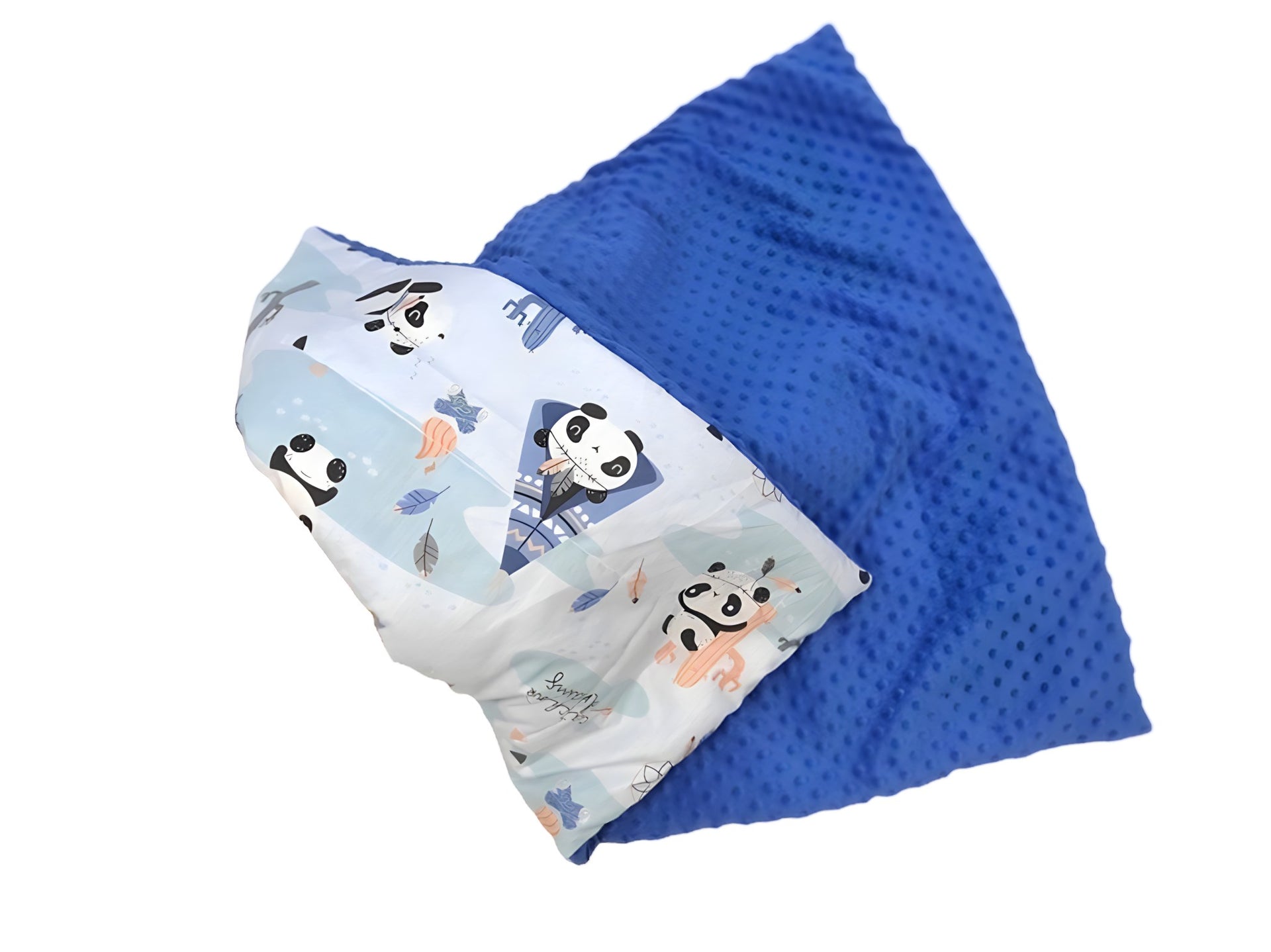 Плед з плюшем 100 * 80см "Пандочка з вігвамами"