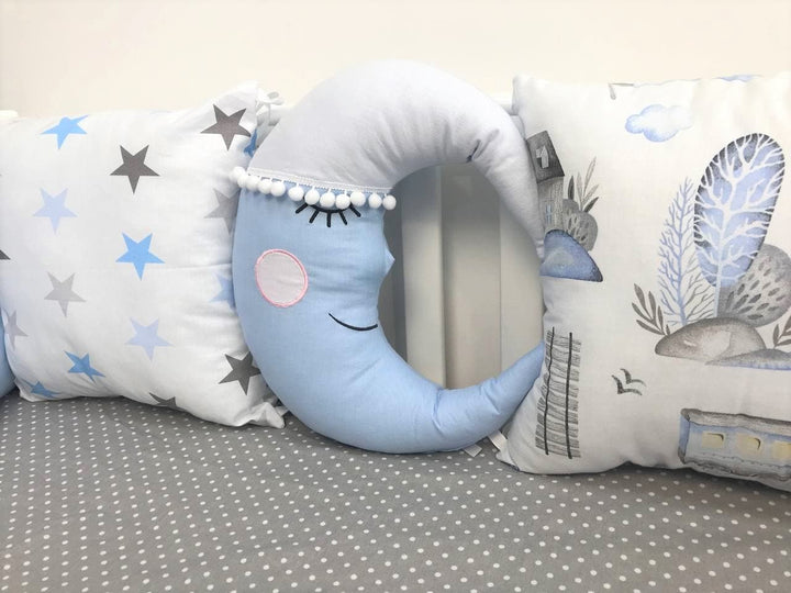 Бортики набори - Комплект м'яких та безпечних бортиків для дитячого ліжечка, що забезпечує захист та комфорт немовляті."