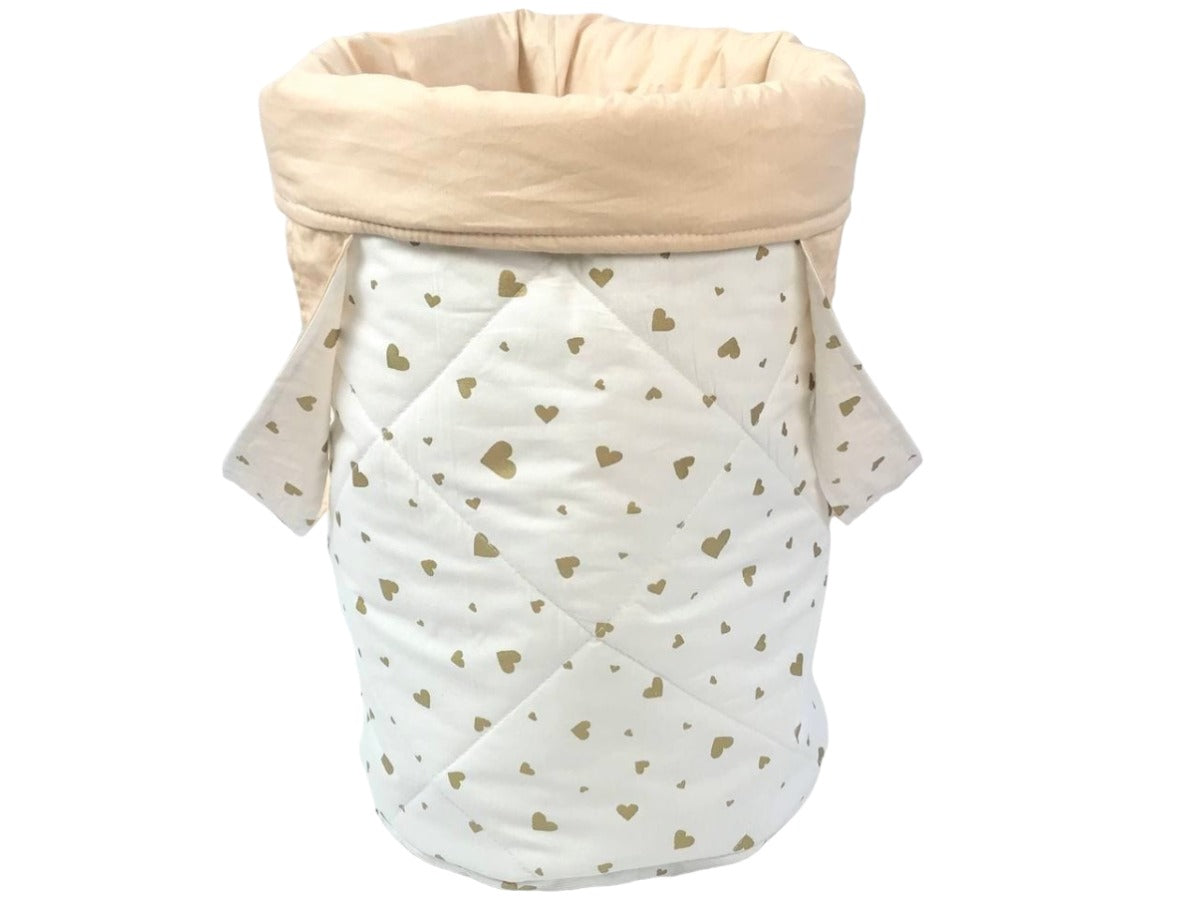 Кошик для іграшок "Сердечка золоті"