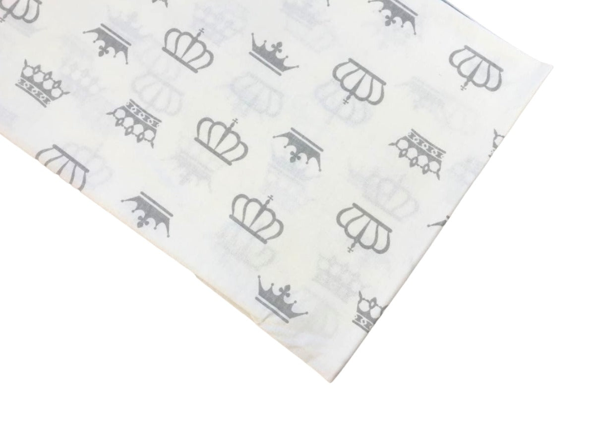 Бавовняна пелюшка  100*80см "Корони сірі"