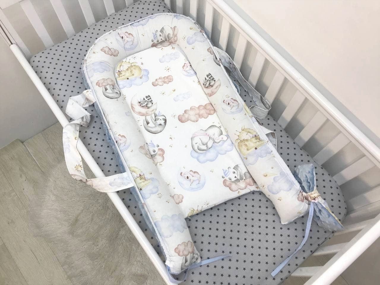 Кокон класичний "Звірята на хмаринках"