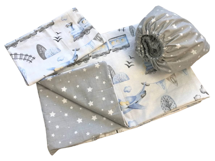 Дитяча постіль "Поїзди" MoonTime™ (3713)